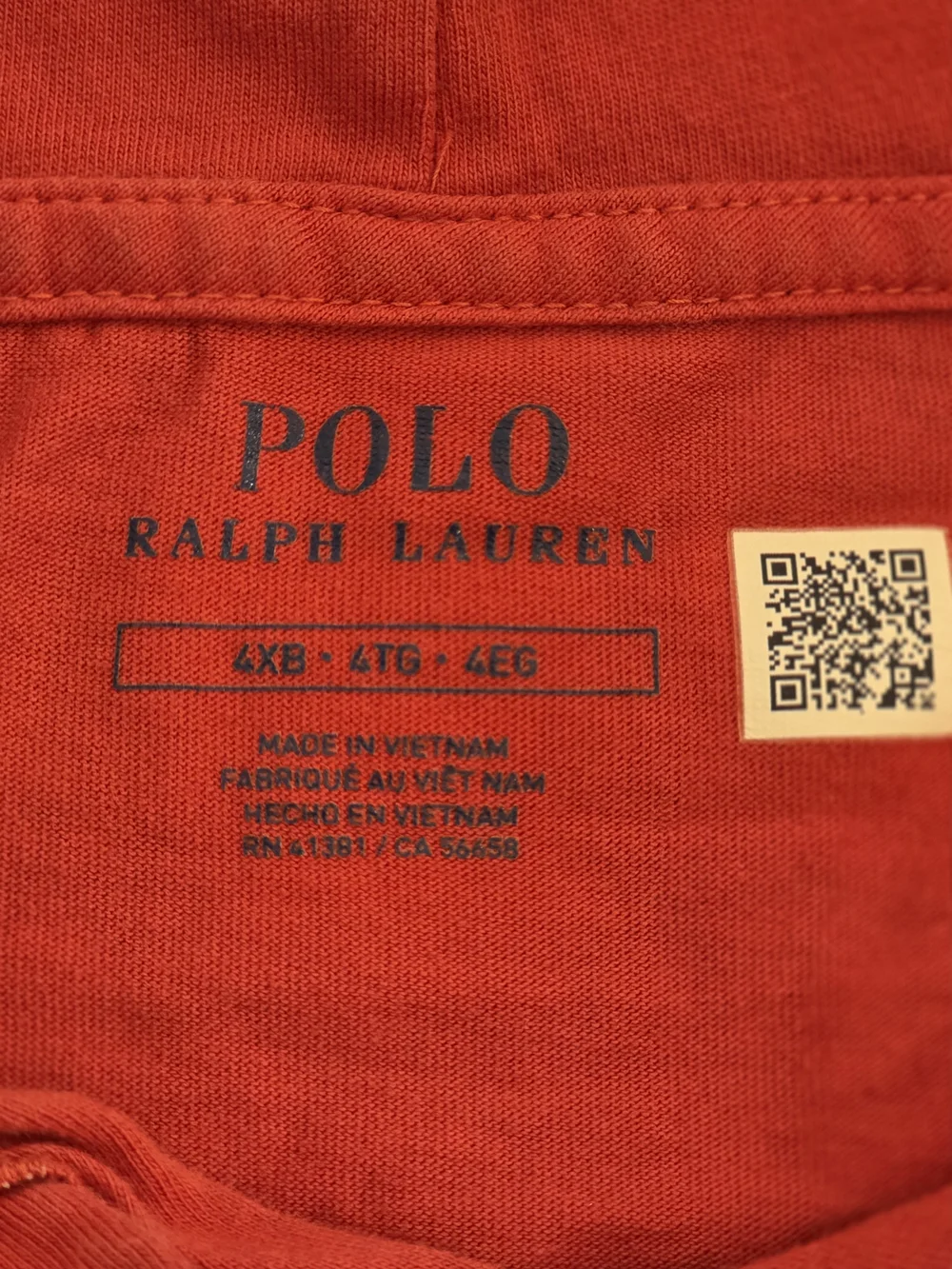 Polo by Ralph Lauren Men's Red Hooded Long-Sleeve Tee